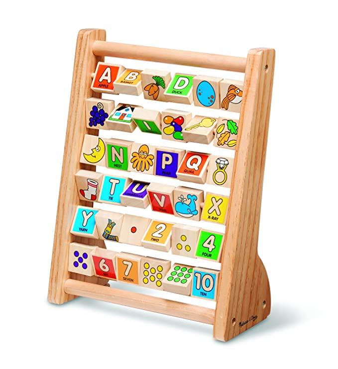 Melissa & Doug Educational Toy - ABC 123 Abacus, Multi ...