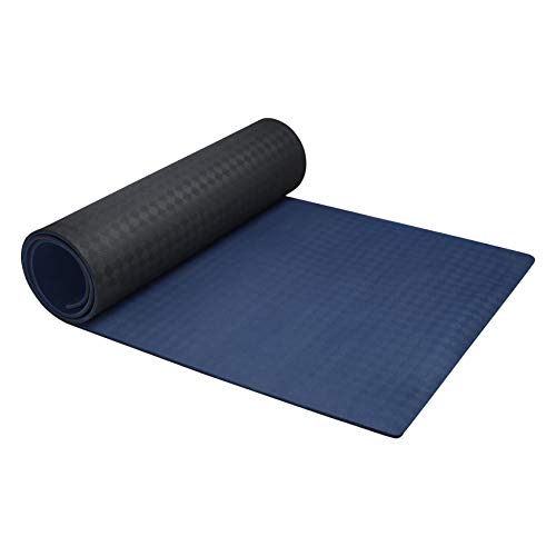 Arnv Double Colour Blend, Eva 6Mm Yoga Mat (Blue And Black) With ...